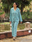 Turquoise Stripes Modal Pyjama Set