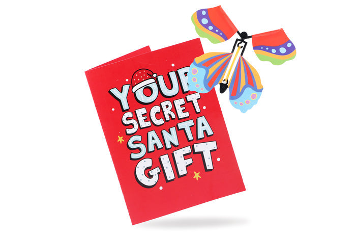 Secret Santa Butterfly Card