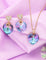 Swarovski Crystal Chain Pendant Set