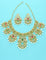 Designer Floral Pattern Zirconia Necklace Set