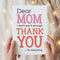 Thank You Mom Card