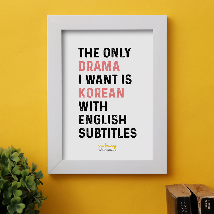 Korean Drama Fan Frame