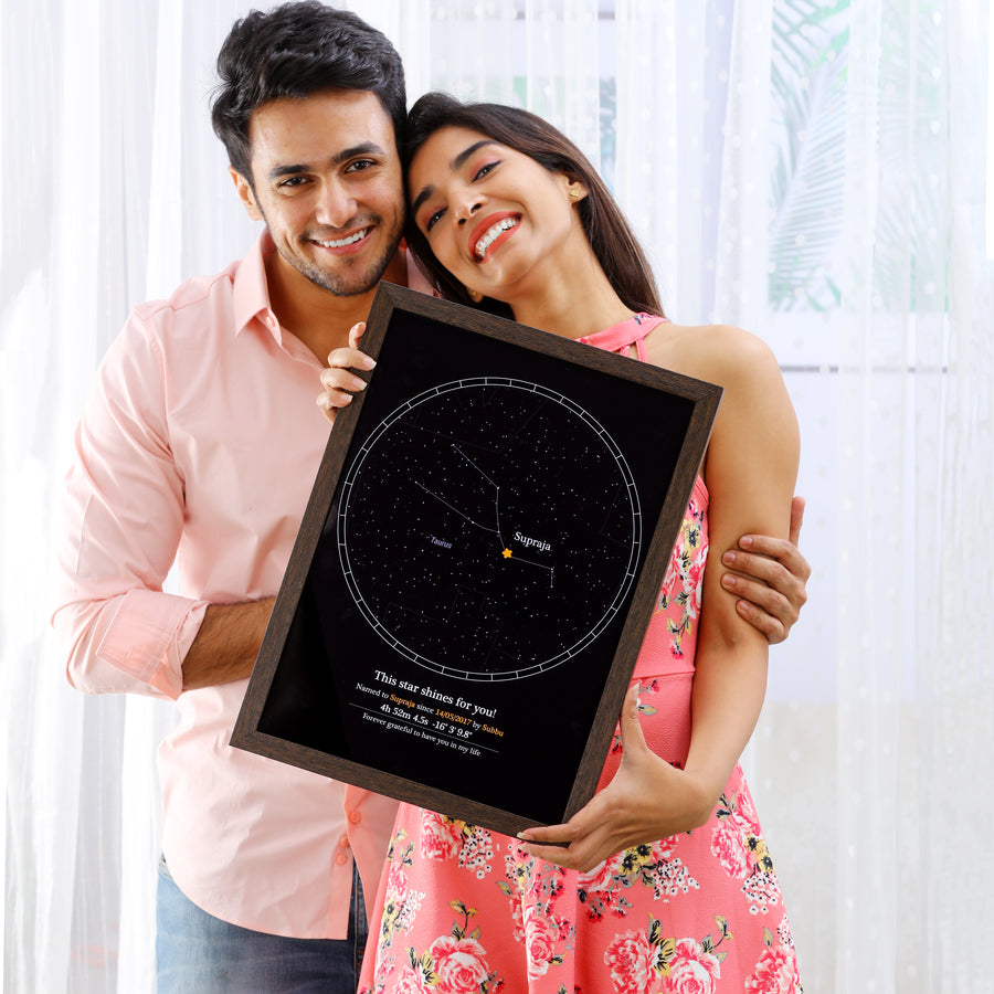 Frame a Star – A3 With Glass Valentine Edition ( 29.72 x 41.91 cm)