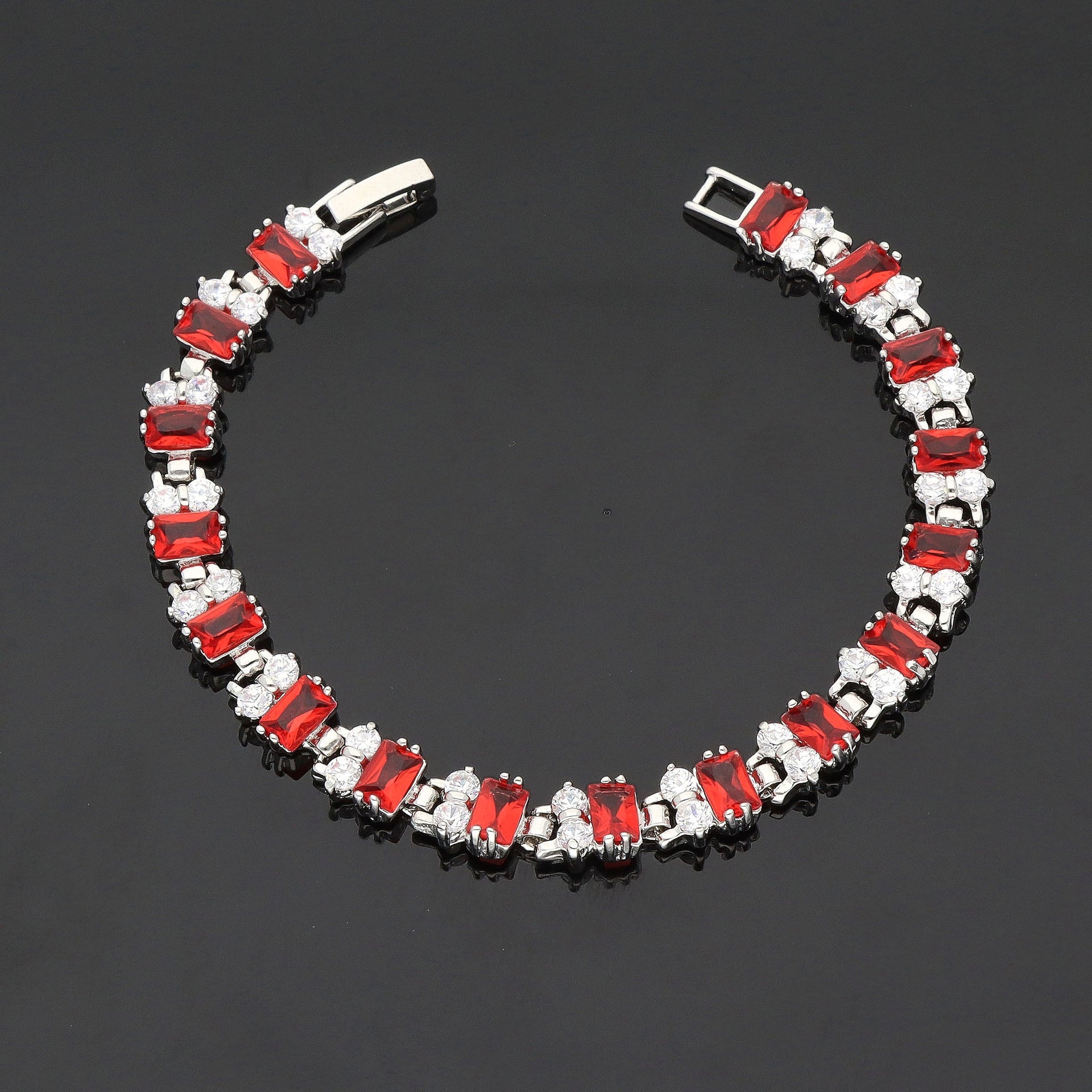 Designer Rhodhium Chain Bracelet