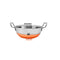 Stainless Steel Kadai with Lid, Deep Frying Pan with Copper Bottom