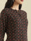 Viscose Ajrakh Print A-Line Kurta