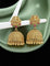 Designer Lakshmi Devi Ruby and Emerald Jhumka Earrings