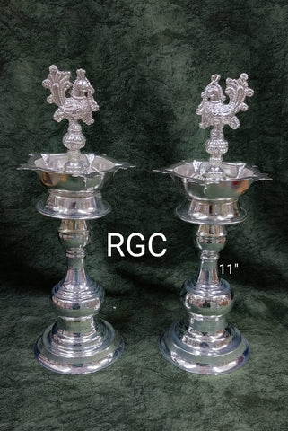 RGC German Silver Plain Diyas