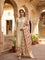 Beige Silk Floral Digital Printed Suit Set