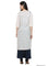 White 3/4 Sleeve Round Neck kurta