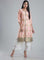 Pink Printed Mandarin Neck kurta