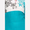 Blue Floral Print 3/4 Sleeve kurta