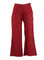 Red Solid Winter Palazzos