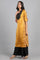 Mustard Round Neck Color-Block kurta