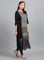 Grey Round Neck Yarn-Dyed kurta