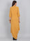 Mustard Collar Neck Solid kurta