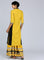 Yellow Mandarin Neck Printed kurta