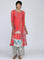 Coral Round Neck Printed kurta