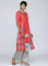 Coral Round Neck Printed kurta