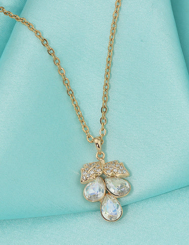 Swarovski Crystal Bloom Chain Pendant