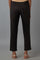 Black Solid Trousers