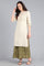 Ecru Round Neck Solid kurta