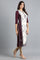 White Round Neck Printed kurta