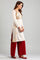 Beige Round Neck Winter kurta