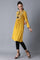 Mustard Mandarin Neck Winter kurta