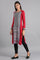 Red Round Neck Winter kurta