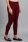 Red Woollen Leggings