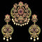 Designer Kempu Pendant Set