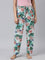 Women Green Printed Woven Viscose Lounge Pants