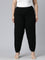 Women Solid Black Harem Pants