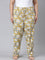 Women Printed Yellows Cotton Knit Lounge Pants