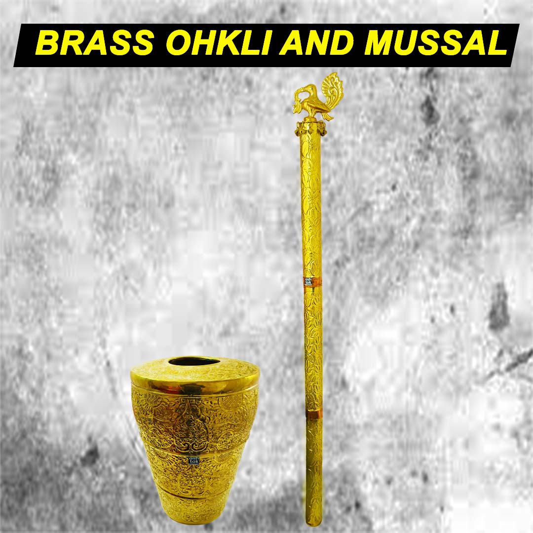 Brass Rolu Rokali, Okhli  Mussal, Rokali for Haldi Ceremony, Marriage Events