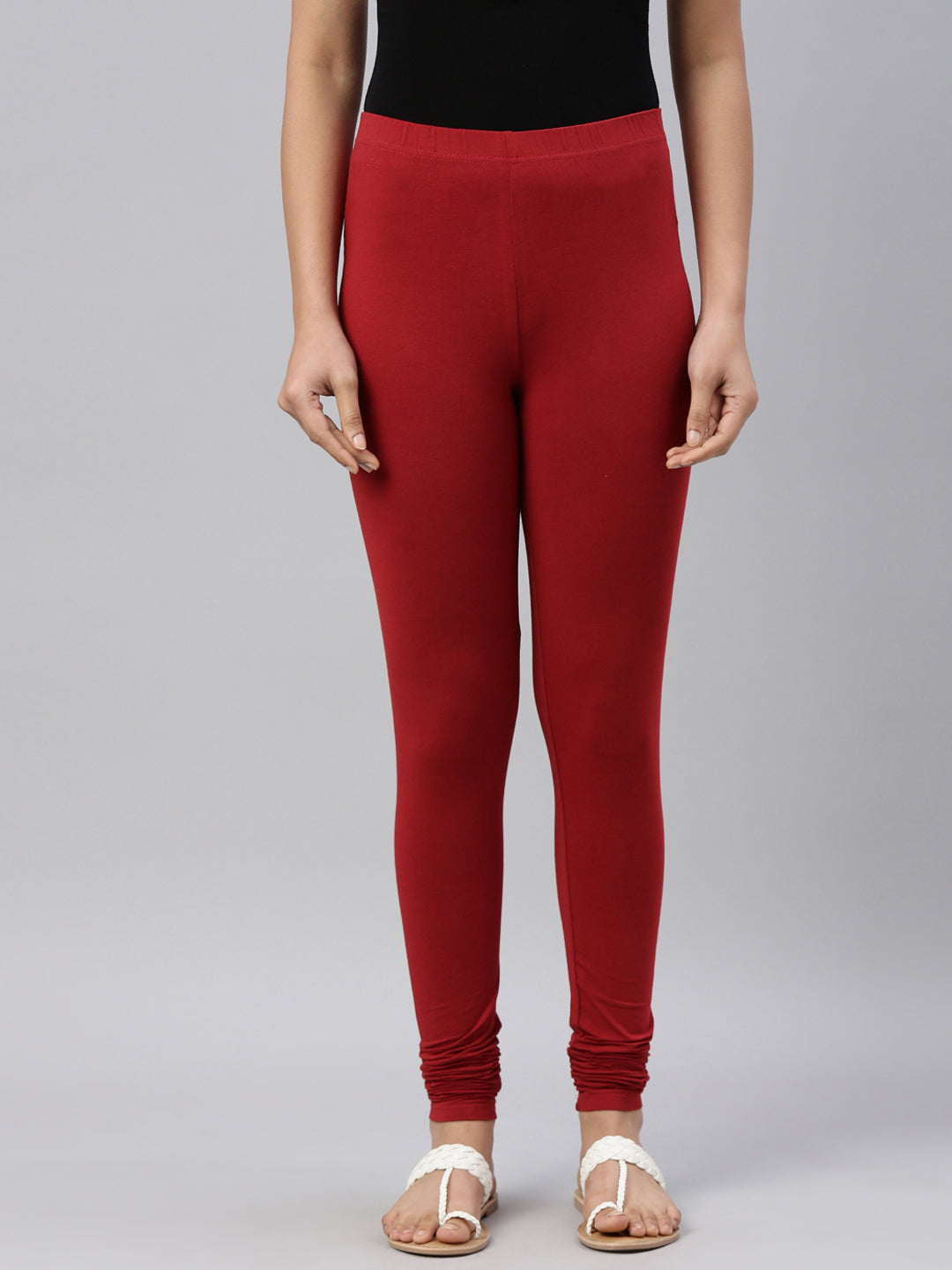 Cherry Cotton Stretch Churidar