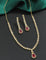 Designer Gold Polish Zirconia Necklace Set