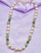 Designer Pearls and Monalisa Mint Green Beads Mala