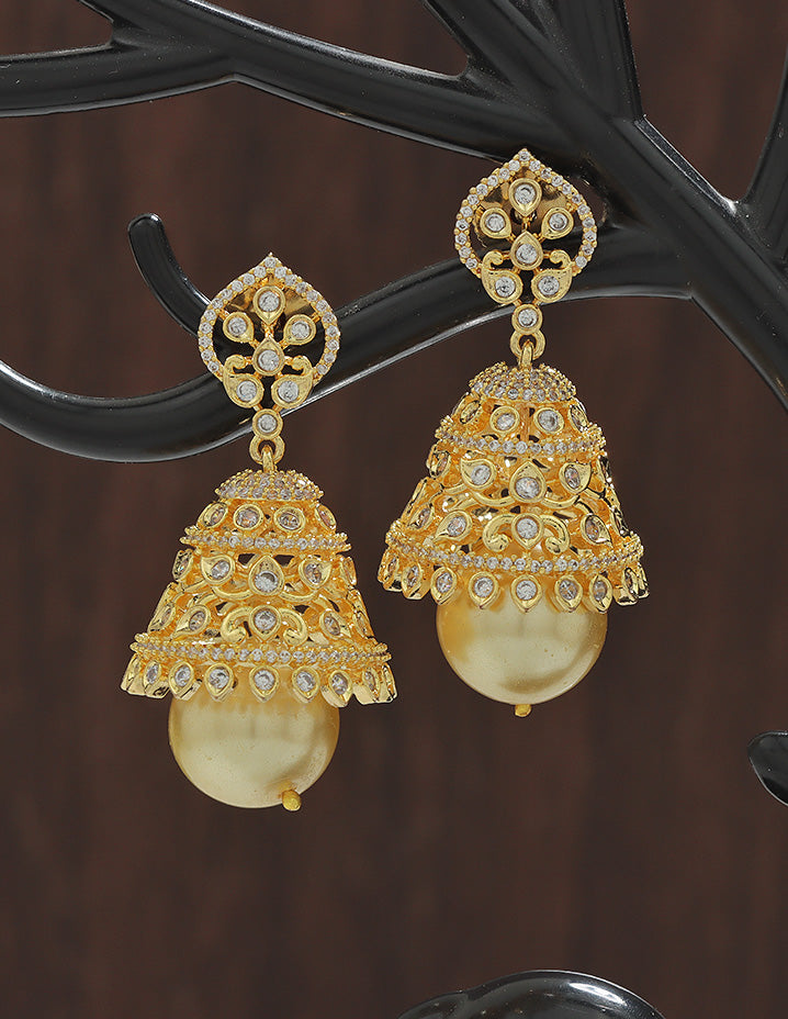 Designer Zirconia Royal Radiance Jhumka