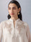 Embroidered Kurta and Inner - Cream