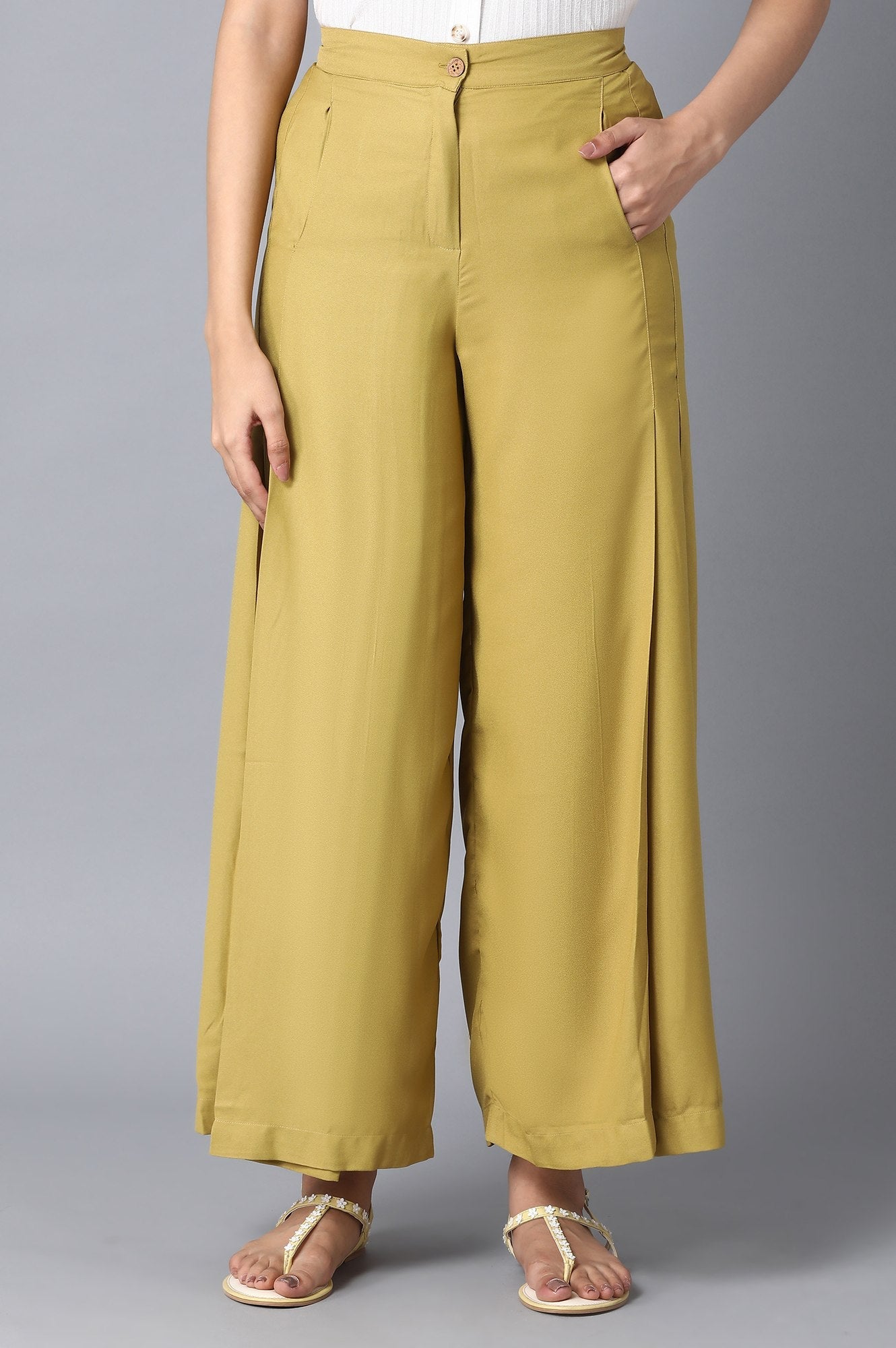 Blue Loose Fit Palazzo