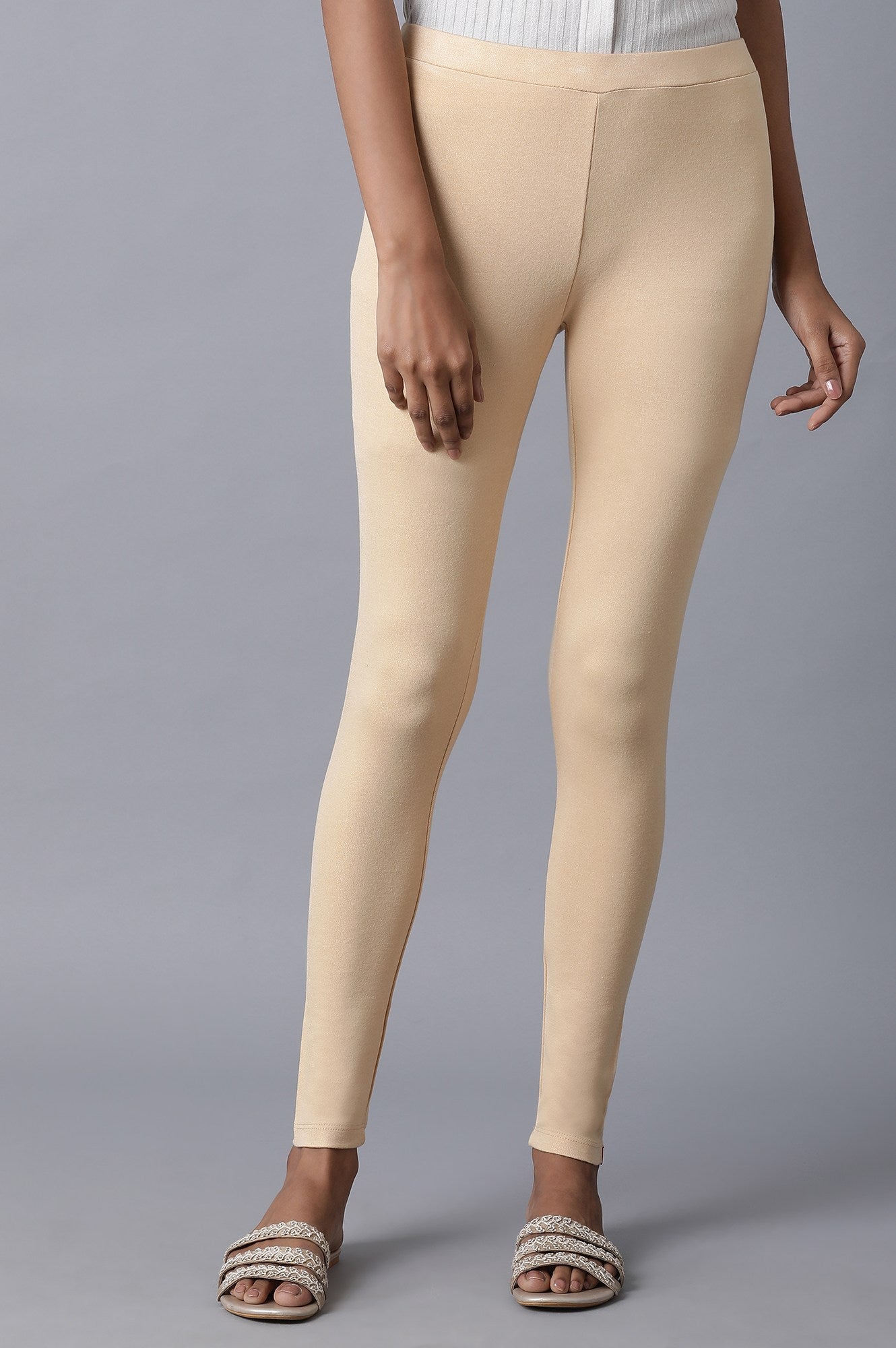 Peach Ankle Length Tights