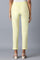 Pale Yellow Slim Pants