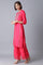 Signature Fuchsia Pink Straight kurta