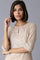 Beige Straight kurta