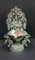 RGC antique German silver Kubera Badra Astalakshmi deepam with elephant stands