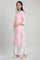 Baby Pink Band Collar kurta