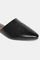 Black Pointed Toe Embossing Flat-Schaima