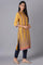 Yellow Striped Straight kurta